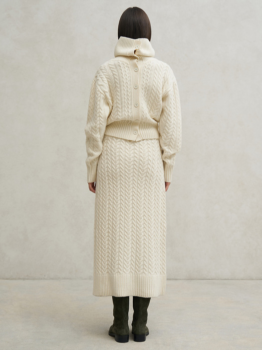 ROSIE CABLE KNIT SKIRTS