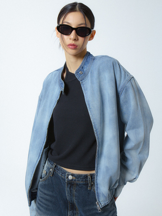 데님 블루종 자켓 블루_DENIM BLOUSON BLUE