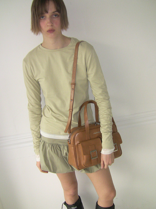 PK Middle Shoulder Bag (camel)