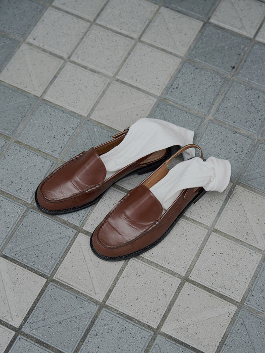 SLING BACK LOAFER  [C3S05 BR]