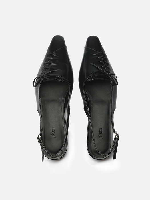 New london sling back / black