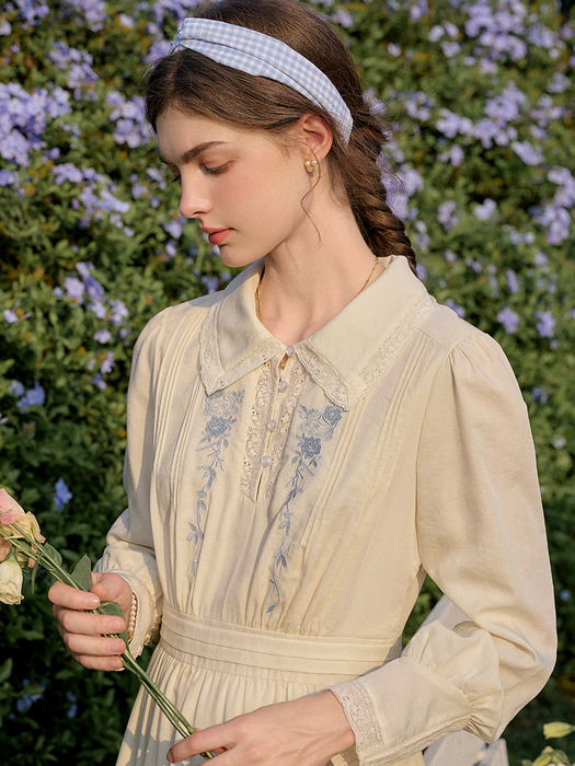 SR_Garden rose embroidery dress