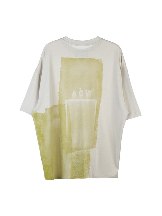 어콜드월 남성 컬리지 티셔츠 ACWMTS065 BONE