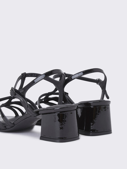 Polygon t-strap sandal(black)_DG2AM24004BLK