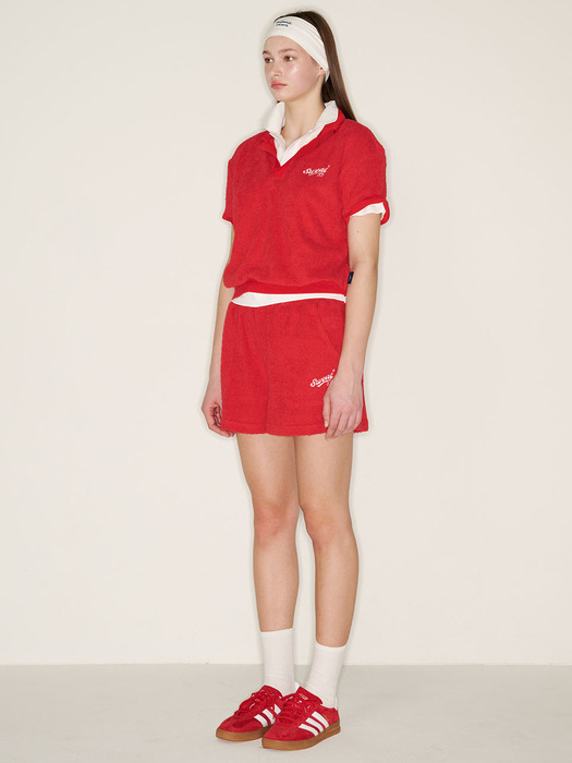 Terry Banding Shorts (RED)
