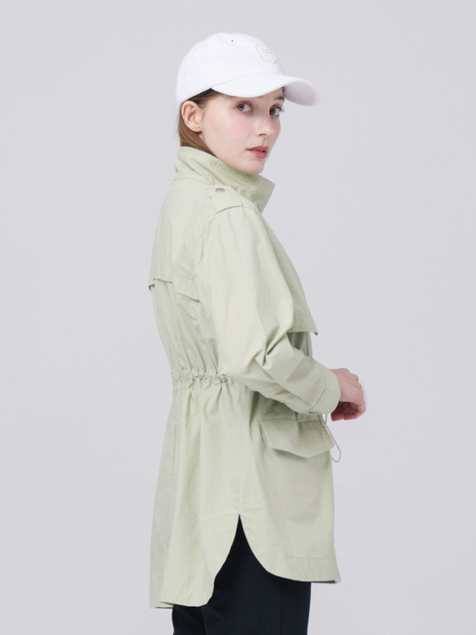 24SS 바이오 가공 스텐드 카라 소프트 애플 그린 바람막이 쟈켓