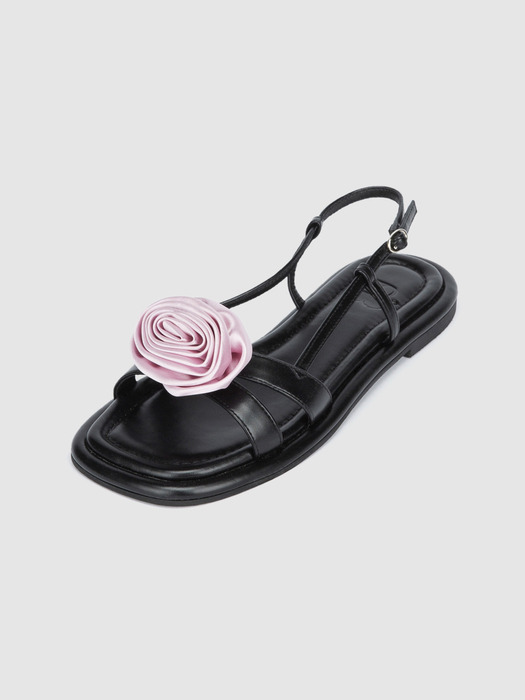 Rose flat sandals