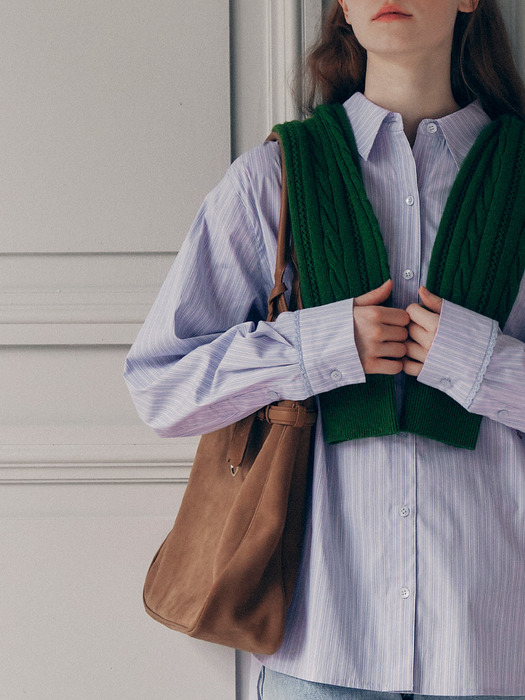 SUEDE HOBO BAG CAMEL