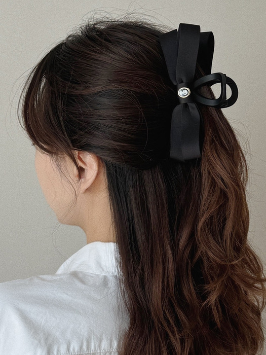 Cameo Double Ribbon Claw [Black]