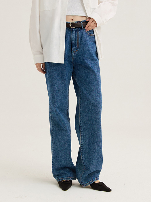 W50 WIDE DENIM PANTS_INDIGO BLUE [기모][숏기장 추가]