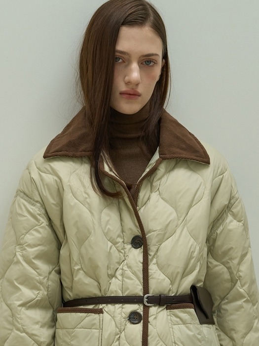 Vintage Quilted Jacket_2Color
