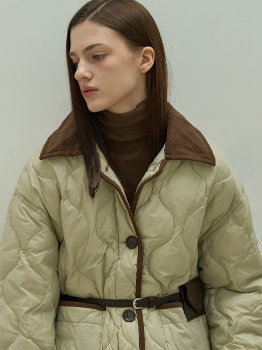 Vintage Quilted Jacket_2Color