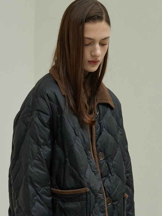 Vintage Quilted Jacket_2Color