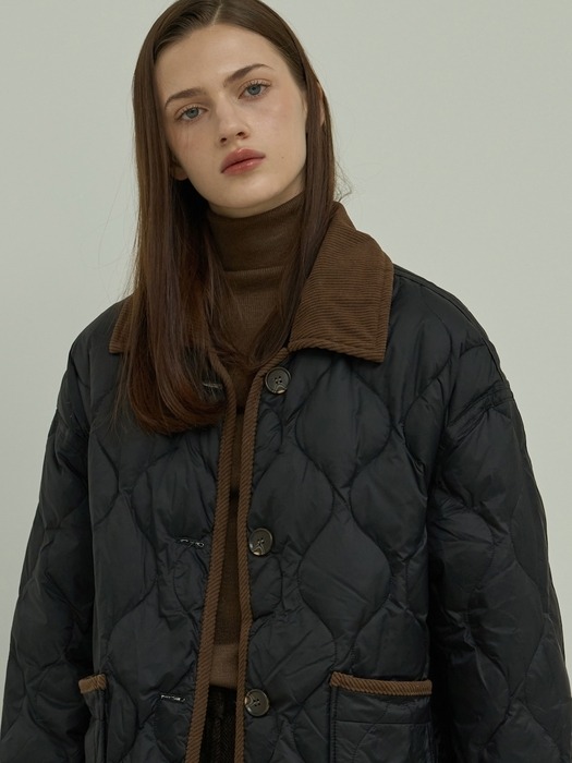 Vintage Quilted Jacket_2Color