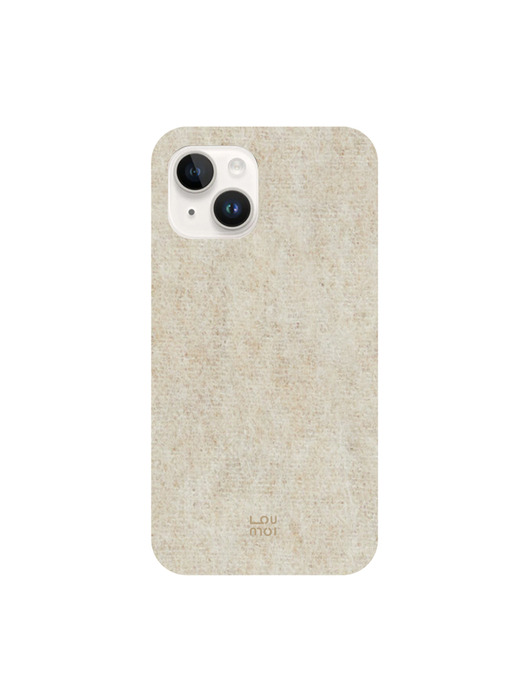 Present series :  Wool beige phonecase