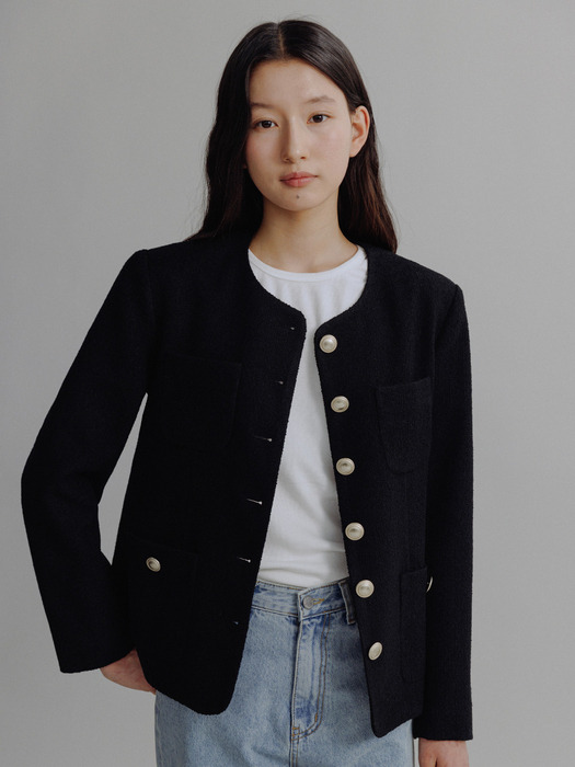 MARIA TWEED JACKET (2colors)