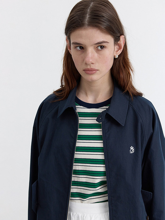 UNISEX SUMMER HARRINGTON JACKET FRENCH NAVY_UDJU5B122N2 - Image 1