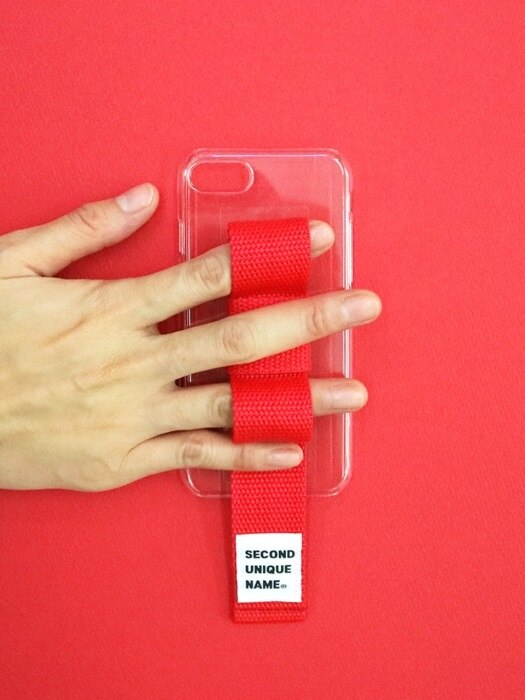 SUN CASE RIBBON CLEAR RED