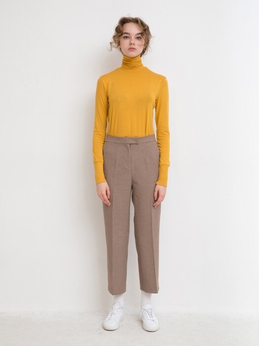 Turtle Neck T Mustard