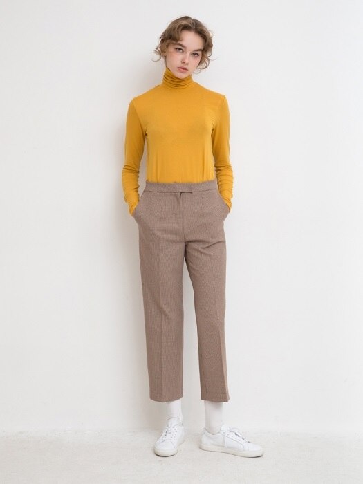 Turtle Neck T Mustard