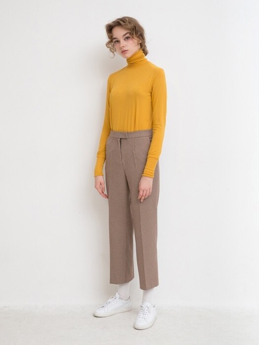 Turtle Neck T Mustard