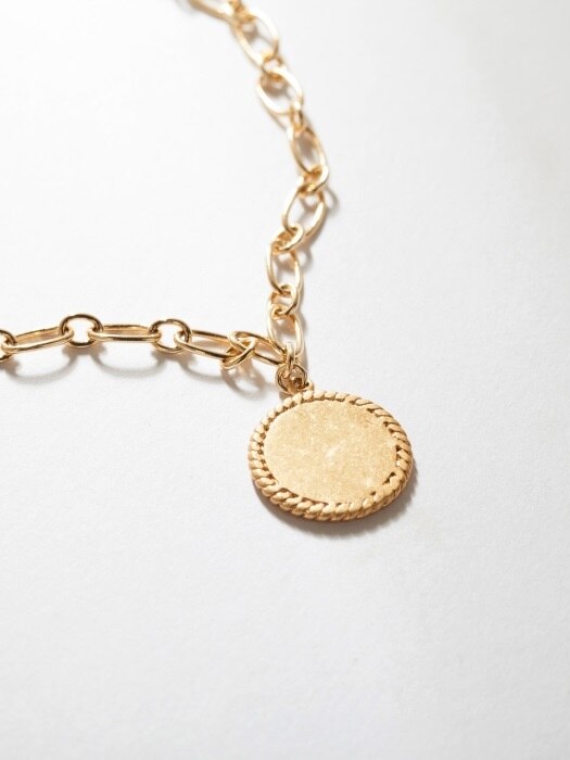 TWIST COIN LAYERED NECKLACE