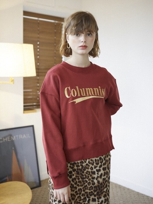 Columnist Sweatshirt_Burgundy