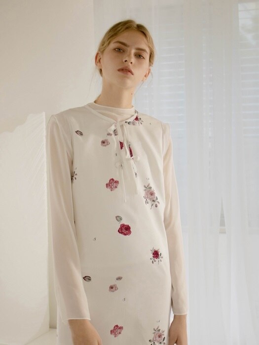 Rose sauvage dress