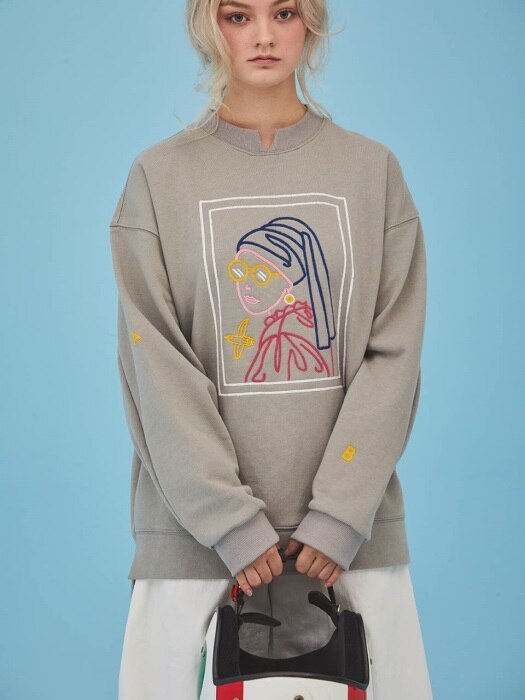 JENNY EMBROIDERY SWEAT SHIRT-3COLOR
