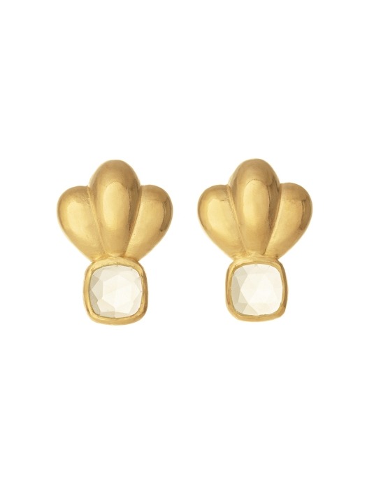 Agnes earrings with Lemon quartz (925 silver)