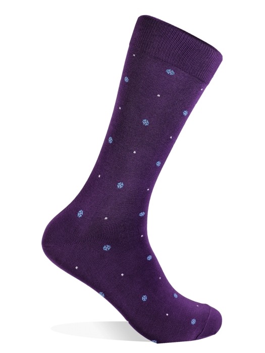 PURPLE 4LEAF SOCKS