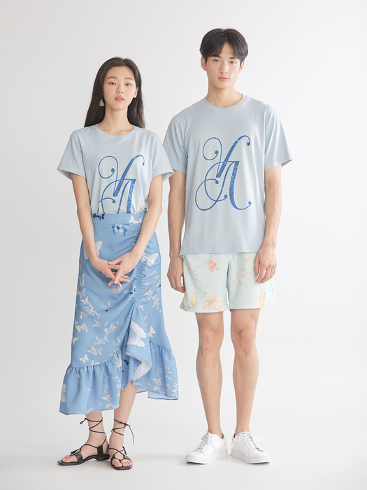 blue logo t-shirts