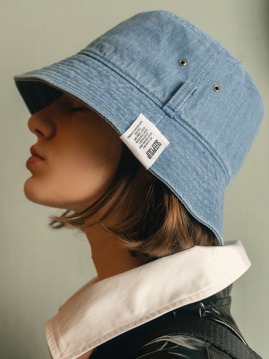 [unisex]EL LIGHT DENIM BUCKET HAT