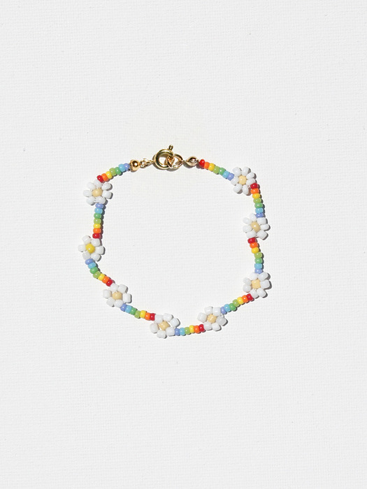 daisy rainbow bracelet