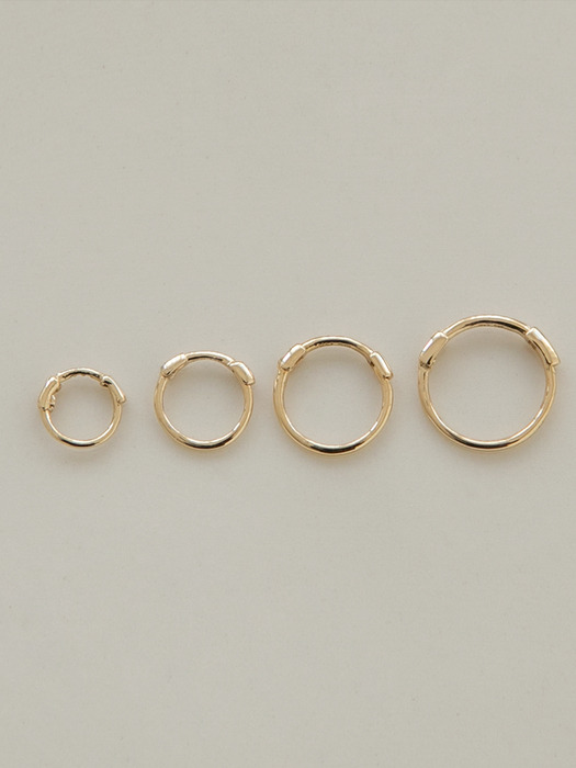 14k gold daily onetouch ring earrings (14K 골드)