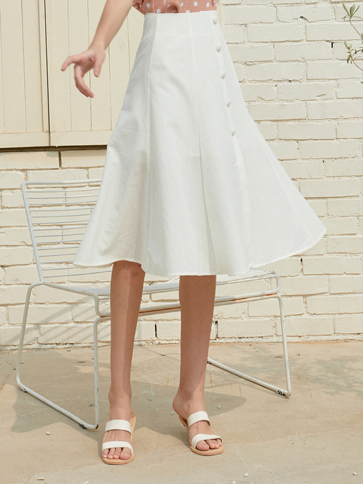 AMR1087 flare skirt (ivory)