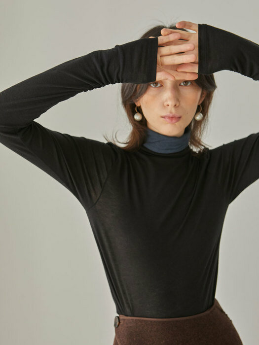 Lily Jersey Top_Black