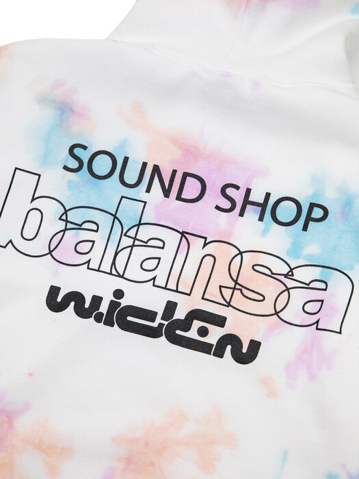 BALANSA X WIDEN BGM HOODIE - TIE DYE