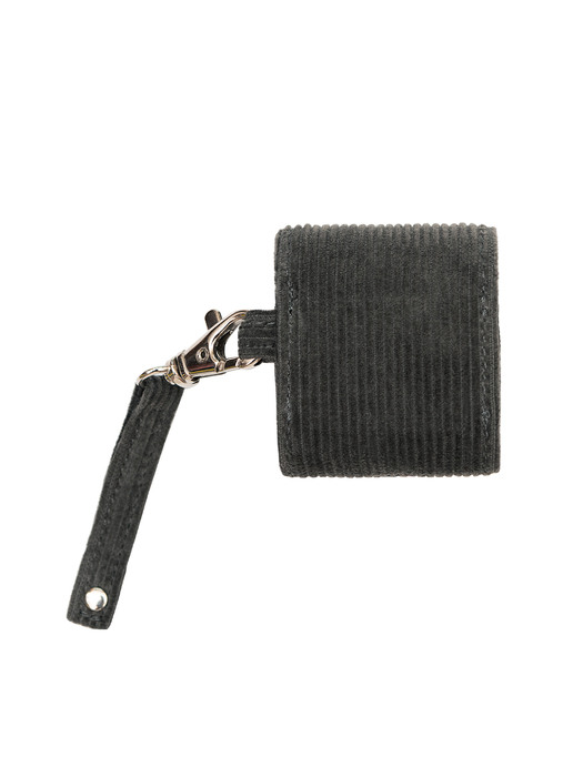 CORDUROY STRAP AIRPODS CASE [CHARCOAL]