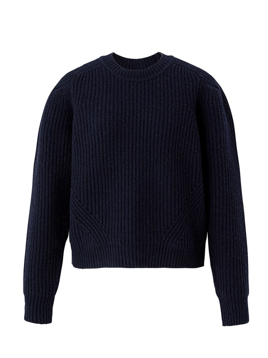 Puffy shoulder pullover - Navy