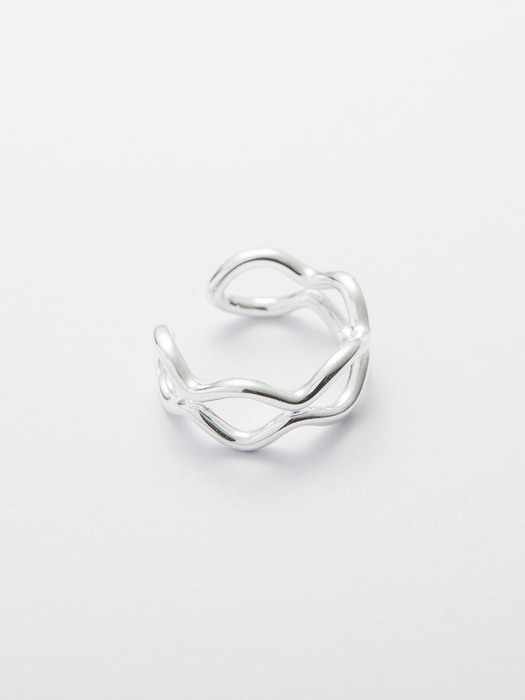 925 Silver double spike line ring (925 실버)