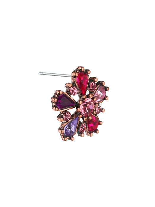 pentagon flower earrings