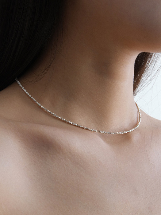 Silver Sand Necklace (silver925)(2color)