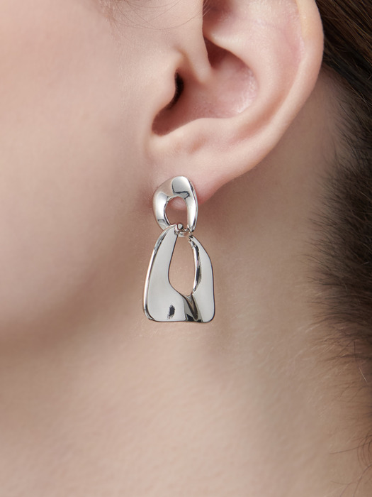 엔틱 드롭 실버 귀걸이 GISVEE062