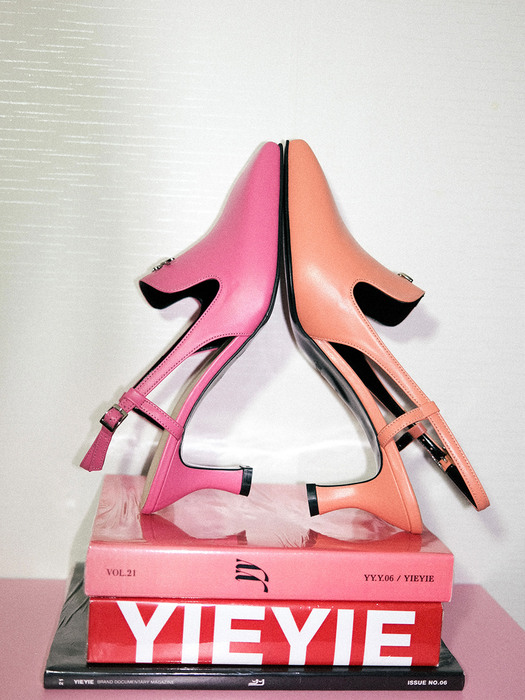 Y.06 SUCRE ELEVE Slingbacks / CHERRY PINK / Y.06-S52