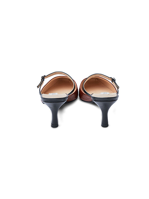 Crock leather mules