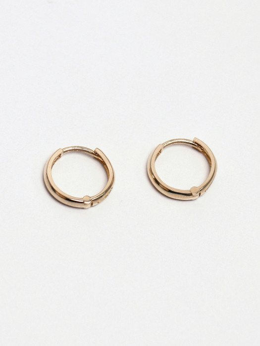 14K gold classic one-touch earring (m)