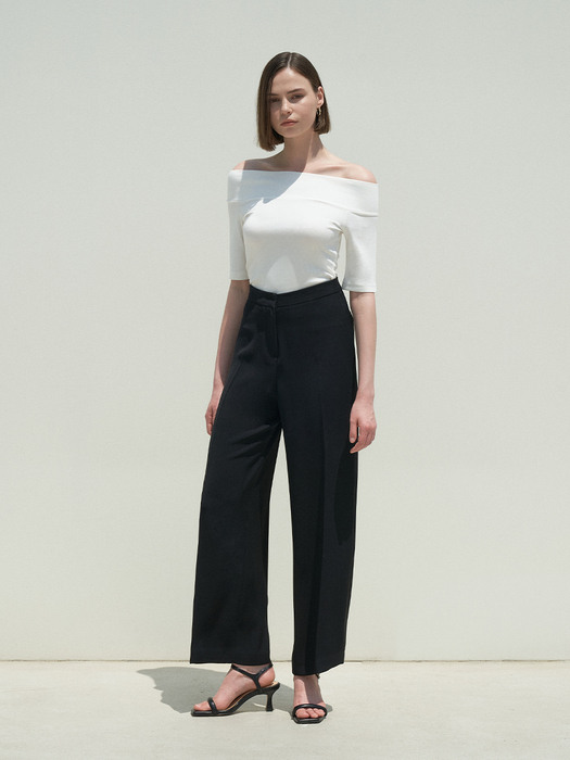 Wide Solid Trousers