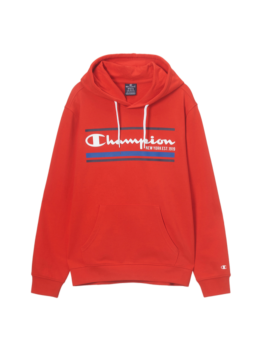 [EU] Authentic Champion 그래픽 후드 티셔츠 (NORMAL RED) CKTS1E640R2