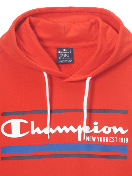 [EU] Authentic Champion 그래픽 후드 티셔츠 (NORMAL RED) CKTS1E640R2